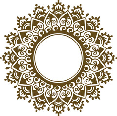 Beautiful mandala art and vector mandala design.