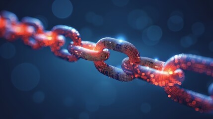 Blockchain infographic  revolutionizing finance, supply chain, healthcare with secure systems