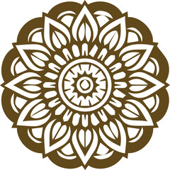 Beautiful mandala art and vector mandala design.
