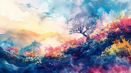 abstract watercolor background