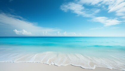 beach with sky and clouds