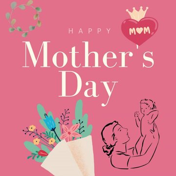 Celebrate mother's day with this art.