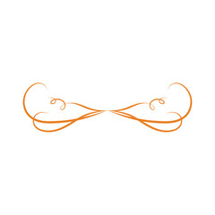 Calligraphic design elements . Decorative swirls or scrolls, vintage frames , flourishes and dividers. Retro vector illustration
