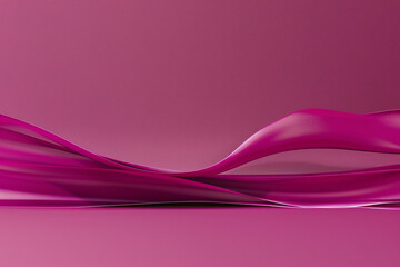 A rich magenta wave, bold and beautiful, glides across a simple backdrop, creating a striking visual impact.