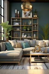 A Stylish Living Room With Modern Furniture and Decor