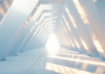 Obraz premium Futuristic Sci-Fi Corridor