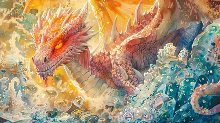 dragon's hoard - - a painting by person >