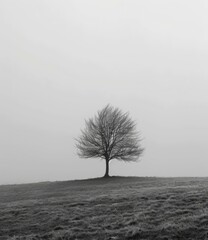 Bare Tree in a Field