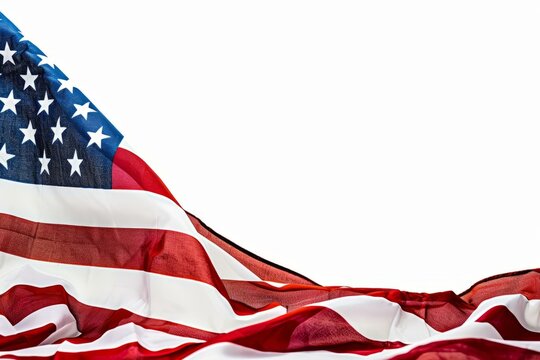 American flag waving in the wind