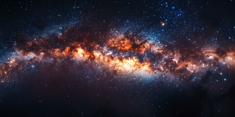 Amazing space background with stars and nebula