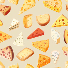 seamless pattern cheese