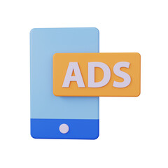 ads 3d render icon