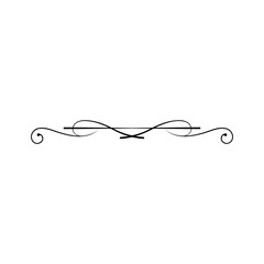 Collection of floral dividers elements mega decoration for Calligraphy. Set of Various Simple Black Divider Design, Assorted Divider Collection Template Vector. 