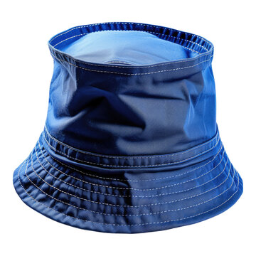 recommend clip art: Blue bucket hat isolated on transparent background