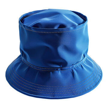 recommend clip art: Blue bucket hat isolated on transparent background