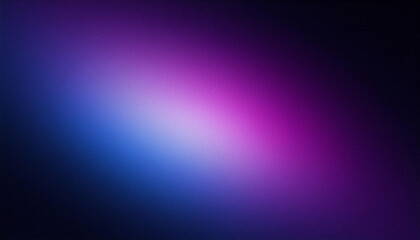 Dark blue purple glowing grainy gradient background black noise texture poster header banner - obrazy, fototapety, plakaty