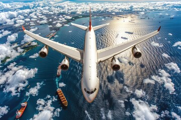 Fototapeta premium shipping air cargo professional photography