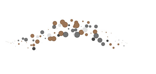 Multicolored paper confetti on transparent background. Realistic confetti flying. Colorful scattered items to holiday decorations.