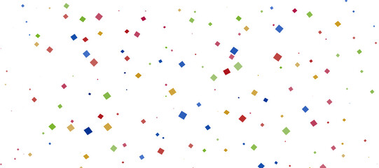  Colorful confetti on white background