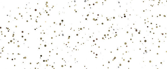 gold confetti background, isolated on transparent background