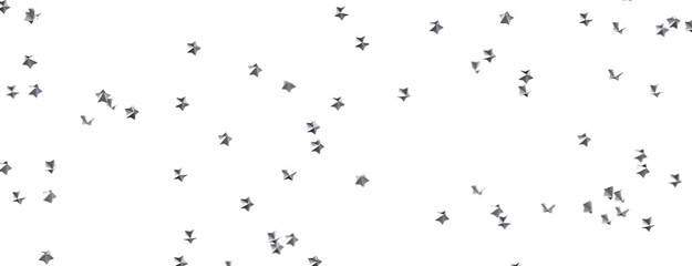 Celestial Christmas Symphony: Enthralling 3D Illustration of Falling Holiday Starbursts