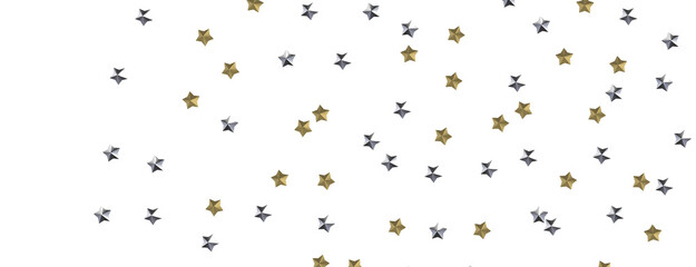 Starstruck Spectacle: 3D Illustration Transports You to a Gold Stars Shower