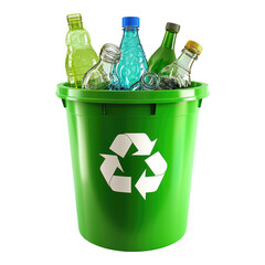 Eco friendly Recycling isolated on transparent background