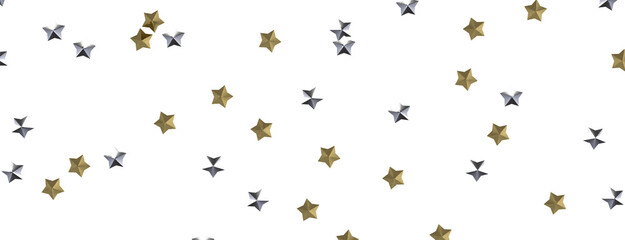 XMAS Stars - stars background, sparkle lights confetti falling. magic shining Flying christmas stars on night