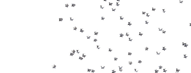 Twinkling Yuletide Skies: Breathtaking 3D Illustration of Falling Christmas Starlights