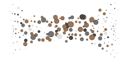  Colorful confetti on white background