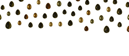  Eggs. 3D. Golden Egg