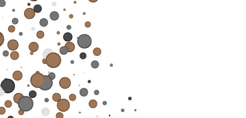 Multicolor confetti abstract background with a lot of falling pieces, isolated on a white background. Festive decorative tinsel element for design