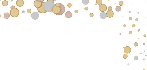 Sparkling Jubilation: Breathtaking 3D Illustration of Sparkling gold Confetti Celebration