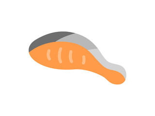 惣菜の、塩鮭のアイコンのイラスト