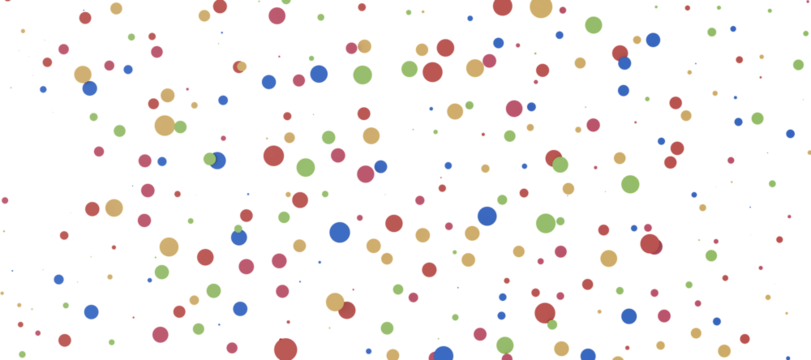 Sunburst and colorful confetti background frame illustration