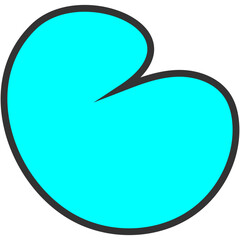 B Liquid Bubble Background Element