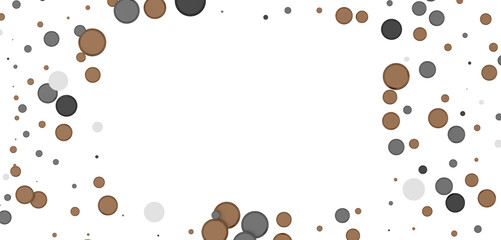 Colorful assorted confetti with serpentine on white