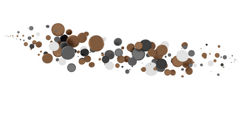 Multicolored paper confetti on transparent background. Realistic confetti flying. Colorful scattered items to holiday decorations.