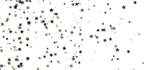 Astral Downpour: 3D Illustration Brings a Shower of Gold Stars