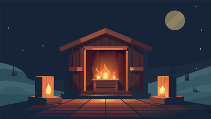 Surrounded by the gentle glow of candlelight this sauna offers a peaceful escape from the chaos of the holidays..