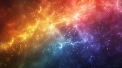 Fototapeta premium Colorful vibrant multi colored mystic aurora background design