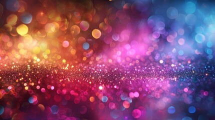 Obraz na płótnie Canvas abstract bokeh background, A dazzling disco ball explodes with colorful light, perfect for a festive party backdrop