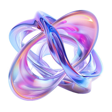 recommend clip art: Holo abstract 3D Shape PNG