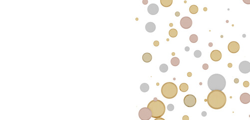 Sparkling Jubilation: Breathtaking 3D Illustration of Sparkling gold Confetti Celebration