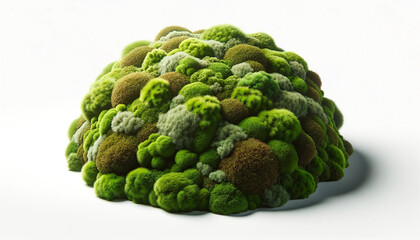 moss isolated on white background