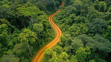 A dirt road that winds through a dense forest. Overview of the Ecotourism Industry's History