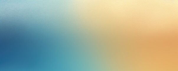 Cyan grainy gradient background beige blue smooth pastel colors backdrop noise texture effect copy space empty blank copyspace