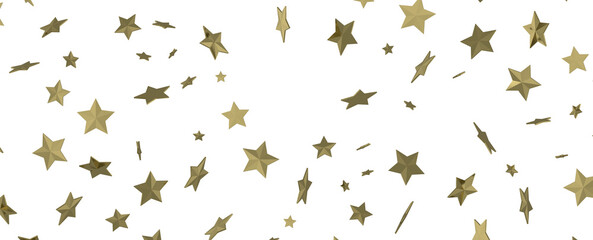 Descendant Christmas Constellations: Mind-Blowing 3D Illustration of Falling Festive Star Patterns
