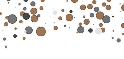 Multicolor confetti abstract background with a lot of falling pieces, isolated on a white background.