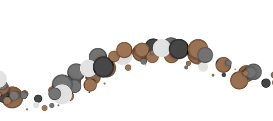 Shimmering Bliss: Mesmeric 3D Illustration Depicting Glistening gold Confetti